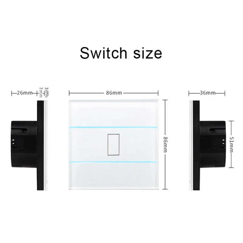 Беспроводной Rf433 пульт дистанционного управления выключатель света стандарт ЕС 3