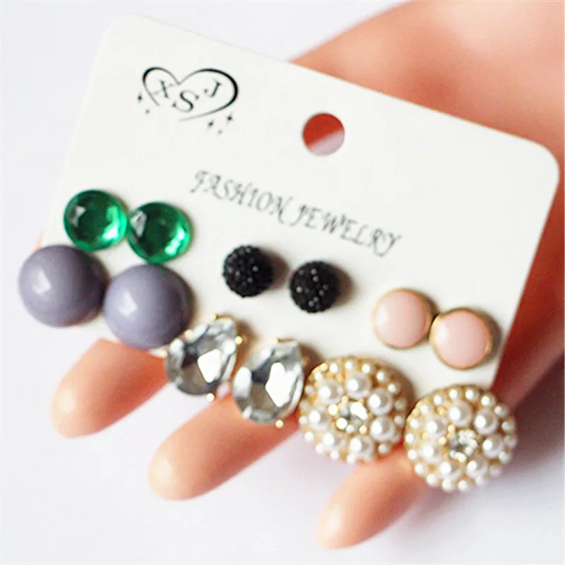 Новые модные женские Украшения оптовая продажа серьги с жемчугом для девочек на