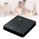 Кухонные весы для кофе с таймером, Многофункциональные кухонные весы с ЖК-дисплеем, цифровые пищевые весы для выпечки и приготовления пищи, инструменты для взвешивания