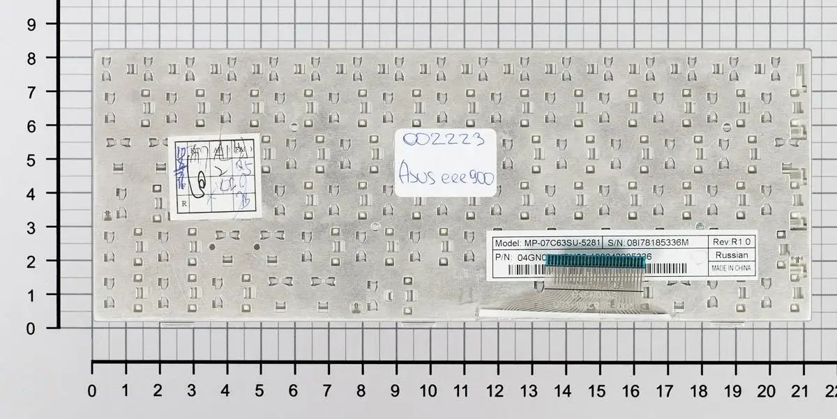 Клавиатура для Asus Eee PC 900 700 Series p/n: 04GN021KRU10 04GN012KUS20-1 04GN012KUS30 русская белая | Компьютеры