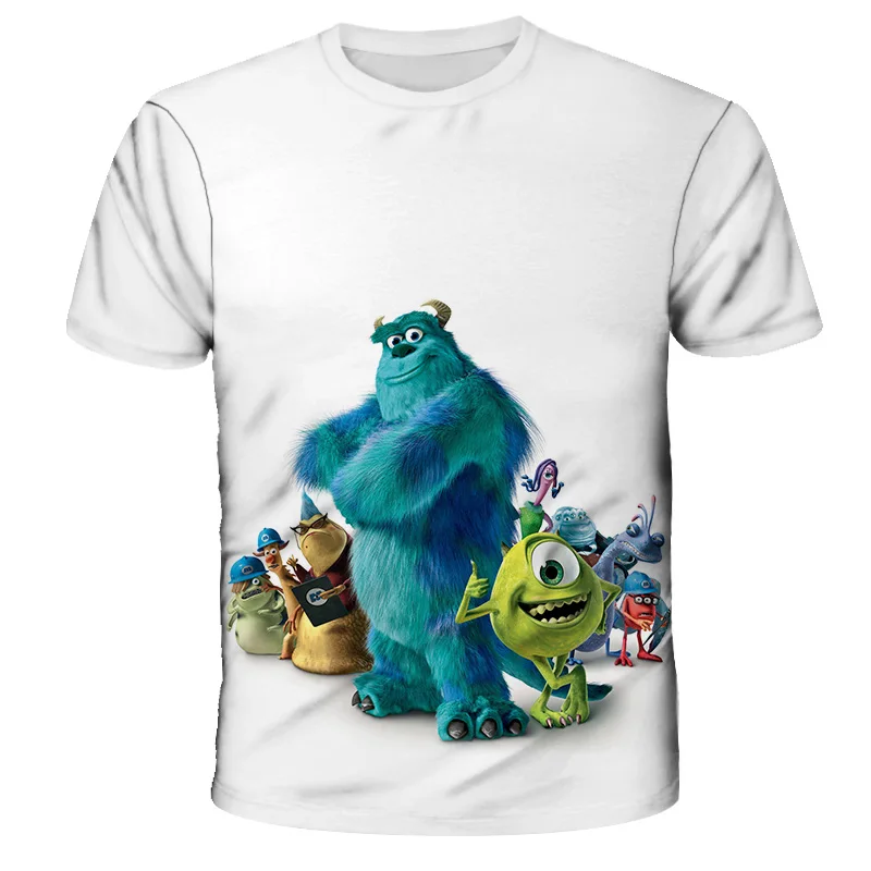 

Cartoon Anime Monsters Inc 3D T Shirt Boy Girls Childrens Graphic Funny T-Shirt Novelty Fashion Trend Tops 4-14T