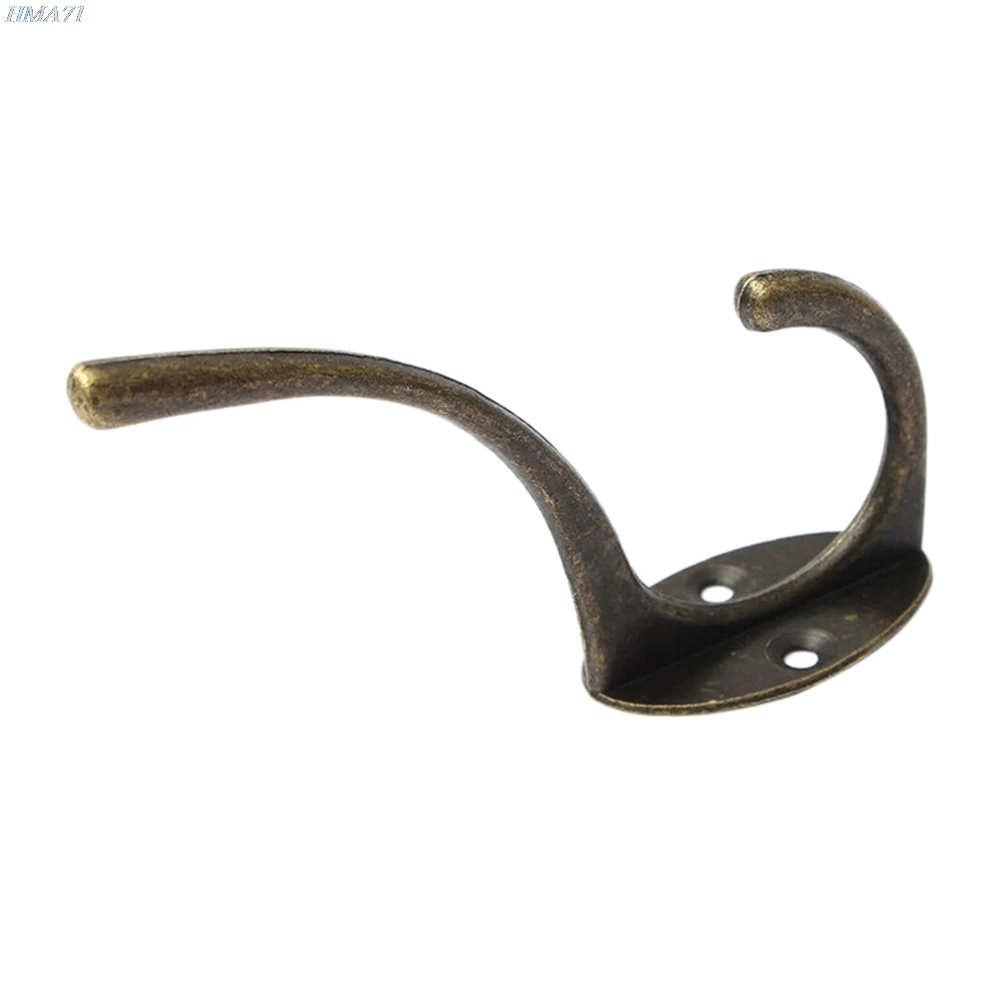 

MENGXIANG 1PCS Vintage Bronze Wall Hook Coat Bag Hat Hanger Robe Hooks Wall Hanging Hooks Home Kitchen Wall Door Holder