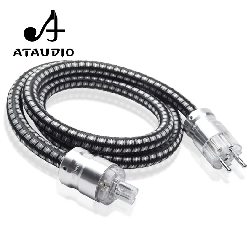 ATAUDIO кабель питания Hi-Fi EU Hi-end 6N OFC усилитель CD amp 8 слов хвост шнур | Электроника