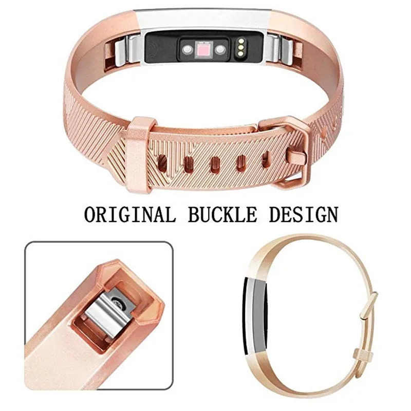 Браслет из розового золота для Fitbit Alta HR/Fitbit Смарт часы ремешок Fit Bit HR маленький