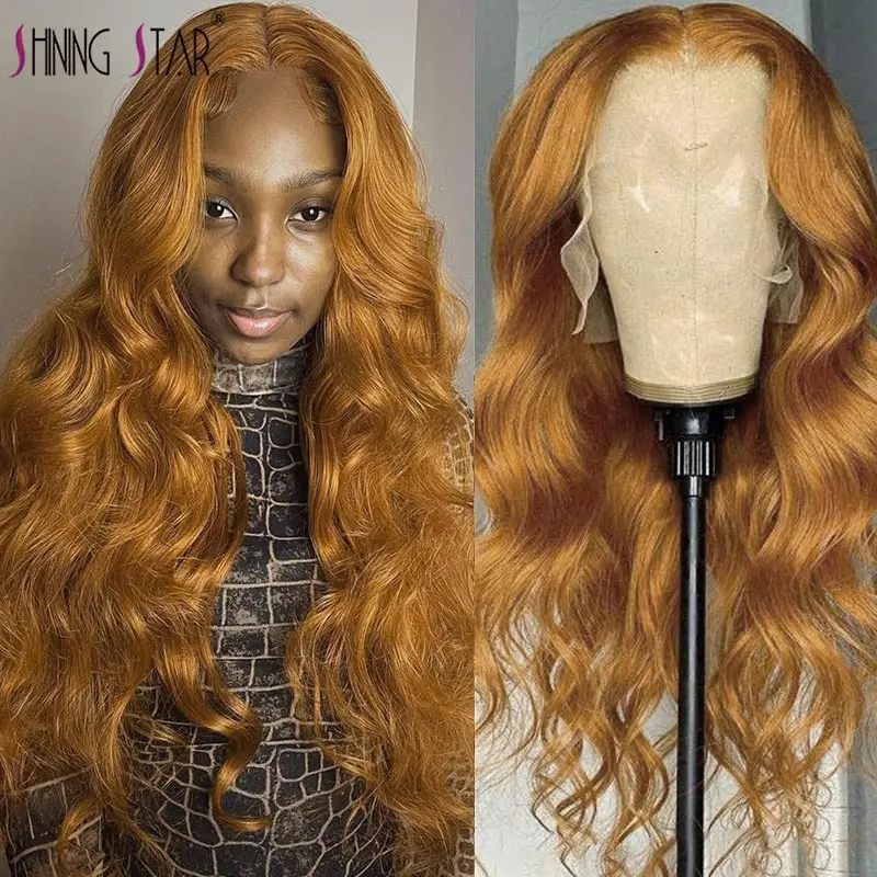 

Body Wave Lace Front Wig Honey Blonde 13X4 Lace Front Human Hair Wigs Colored Hd Lace Frontal Wig Orange Brazilian Human Hair