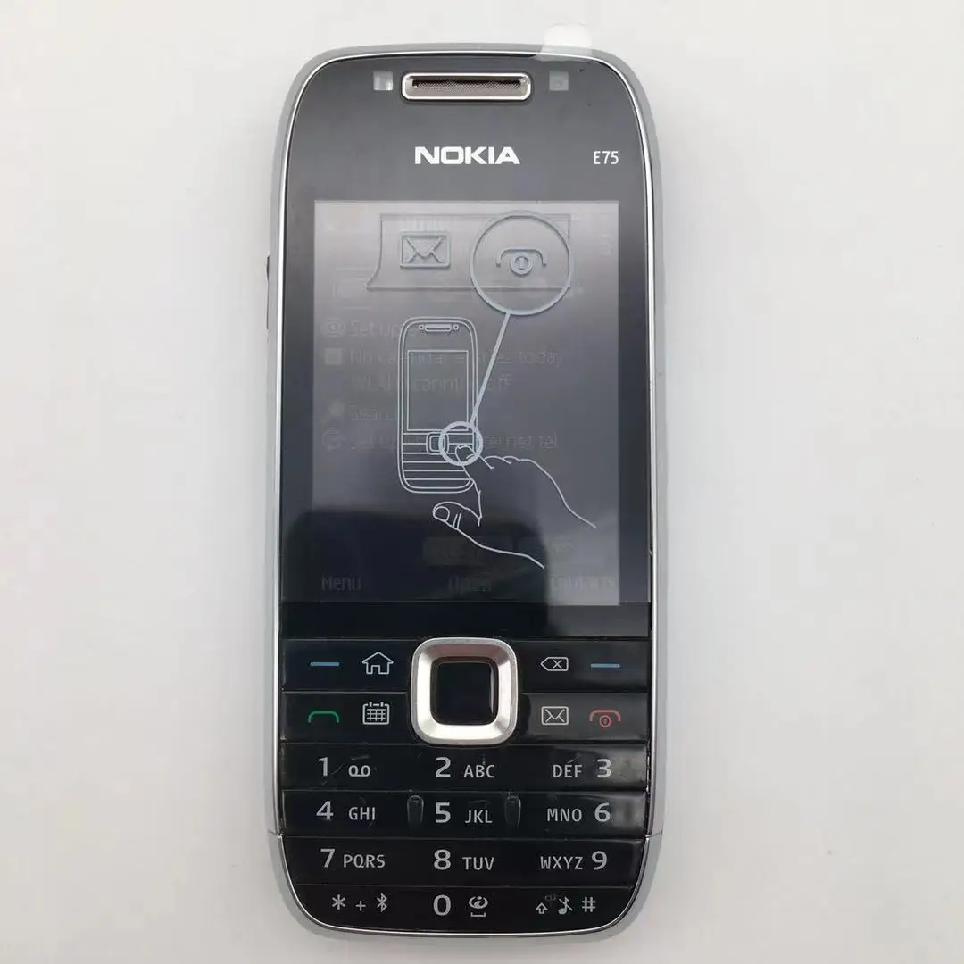 nokia e75 refurbished original unlocked nokia e75 slide 2 4 inch gsm 3g symbian mobile phone with a gps wifi fm free global shipping
