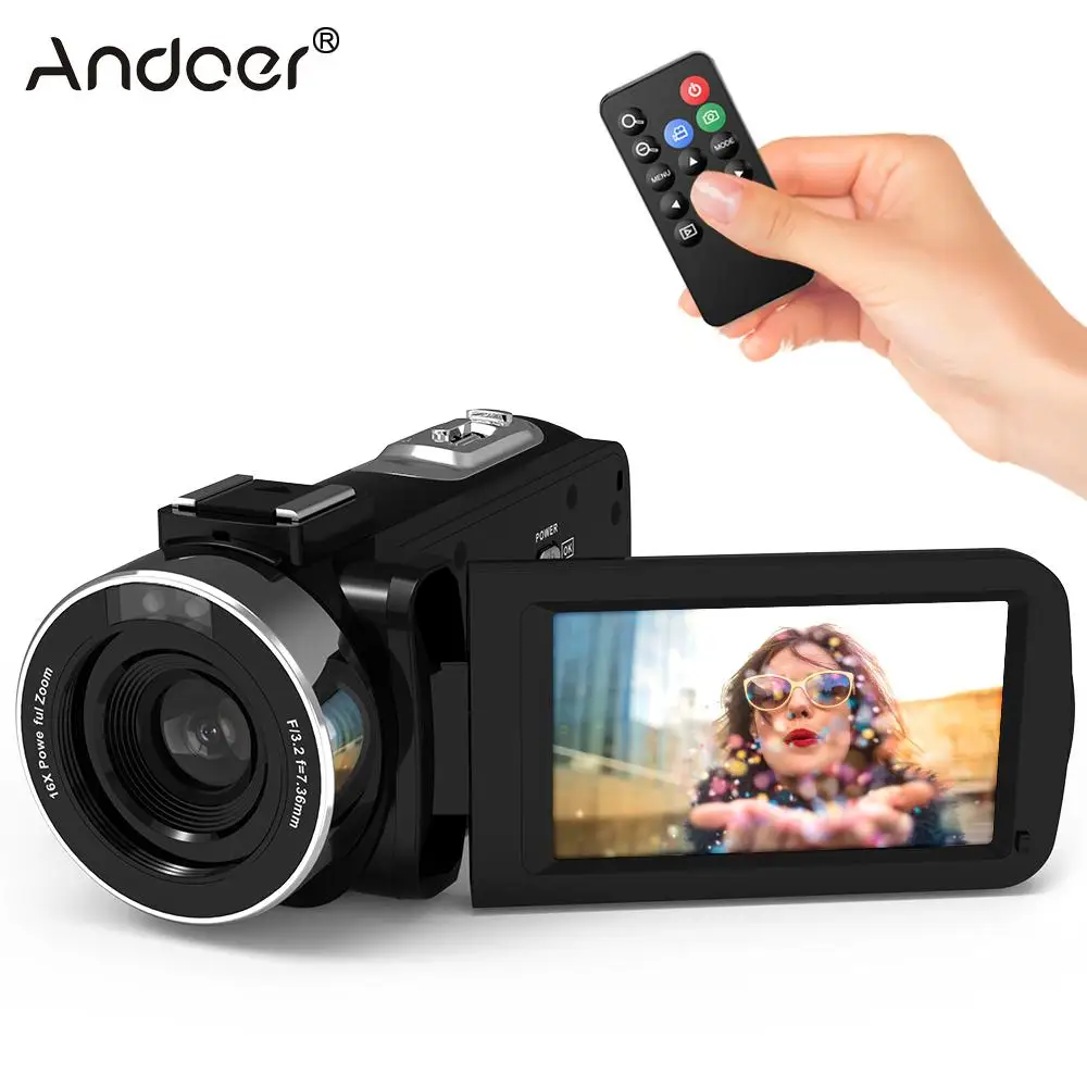 Andoer 1080P HD портативная видеокамера WiFi цифровая регистратор 16X Zoom 3 0 &quotlcd сенсорный