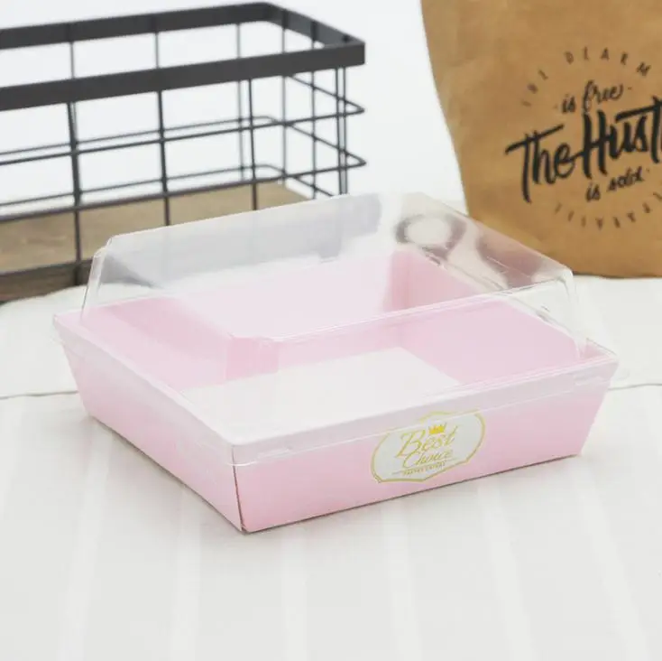 500 наборов коробка для сэндвичей салата десерта хотдога пирожных упаковочные