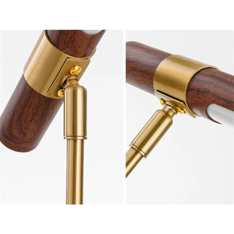 Современные минималистичные Светодиодные Настольные светильники из меди и