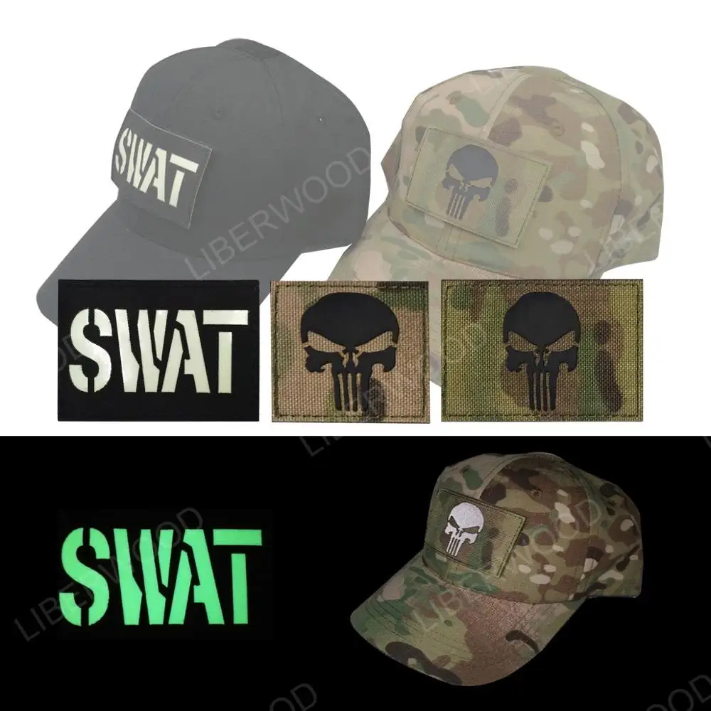 Лазерная резка мозолей армейская тактическая полиция SWAT Каратель патч Мультикам для поддержания боевого духа отражающая вставка значок
