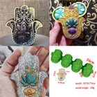 Силиконовая форма для мыла с 4 отделениями, Рука Фатимы, глаз Бога, сделай сам, форма для ароматерапии, свечи, пластырь, инструменты для изготовления мыла