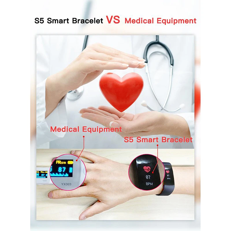 S5 умный браслет спортивные часы Шагомер фитнес бег ходьба трекер пульсометр