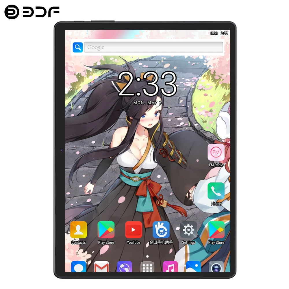 BDF новые 10 дюймовые планшеты 3G для телефонных звонков Android 7 0 четырехъядерный 1