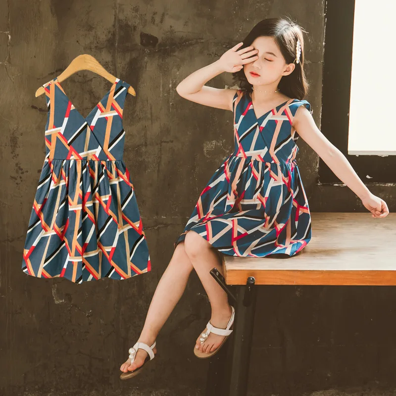 Милые платья Платье принцессы для маленьких девочек Платья без рукавов с