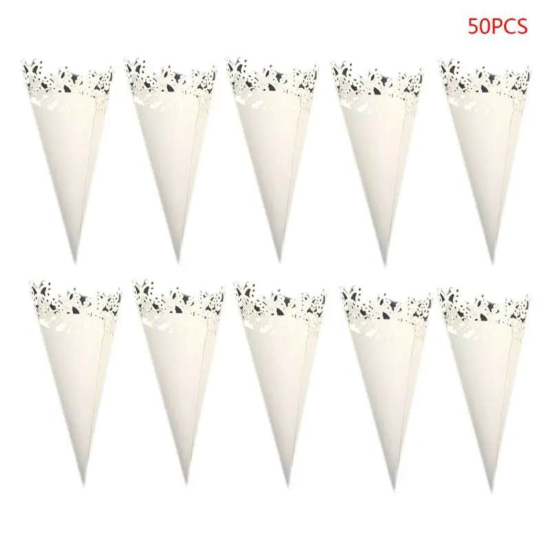 

Q0KF, 50 шт в наборе, «сделай сам» с вырезами бабочка прокладки лепесток конфеты Свадебная вечеринка свадебные сувениры конусы-конфетти бумага...