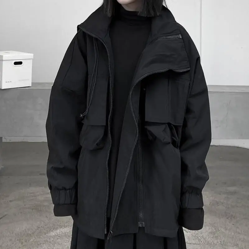 

Горячая/сезон весна; Новинка; Мужская мода персонализированные настройки большой воротник-стойка с капюшоном свободные все-матч мужских пи...