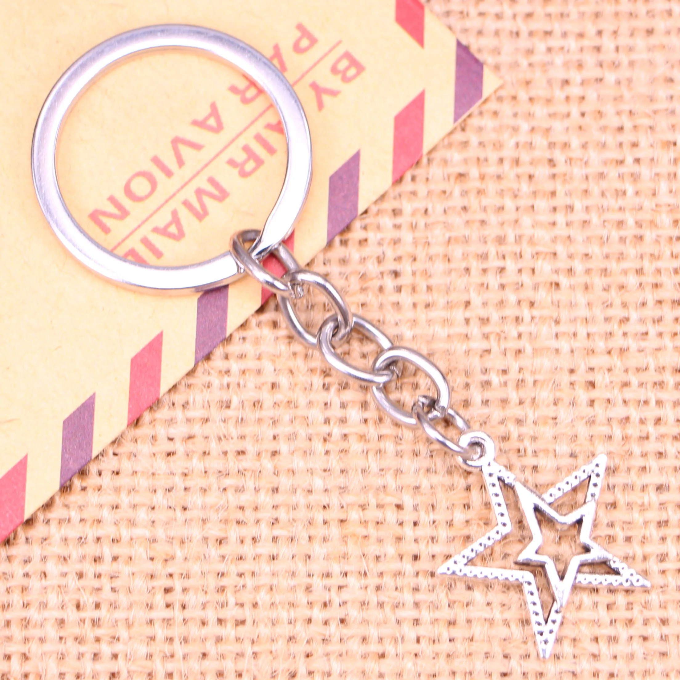 20 шт. новинка модный брелок 23x20 мм звезда подвески с пентаграммой сделай сам