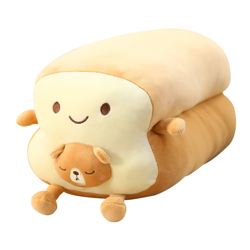 Плюшевая игрушка в виде смайлика тоста хлеба сэндвича | Игрушки и хобби