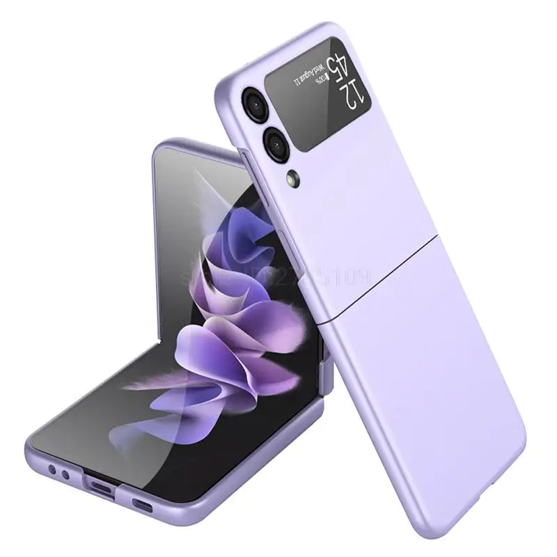 

Skin Feel Case For Samsung Galaxy ZFlip3 Z Flip 3 5g Cover Luxury Matte Hard Pc Back Funda ZFlip Z Flip3 Shockproof Phone Coque