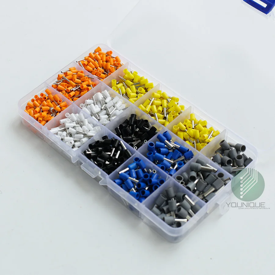 1000 шт. обжимной наконечник провода наконечников комплект электрооборудования