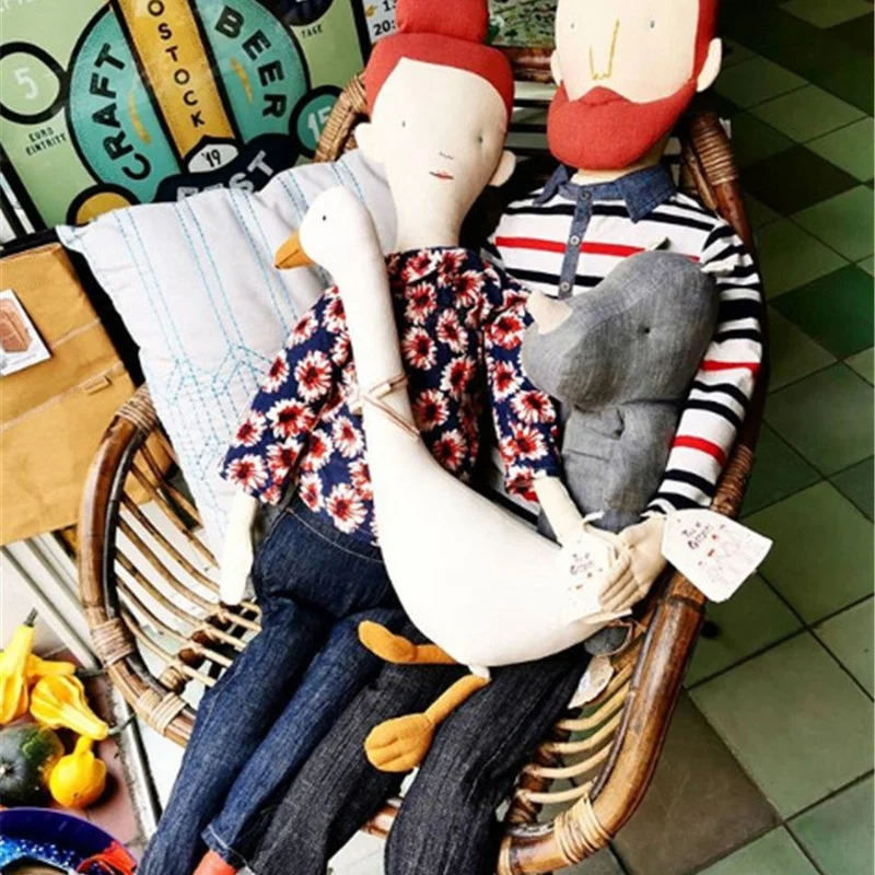 

Cute Cotton Goose Stuffed Toys Animal Baby Accompanying Dolls Plush Comfort Dolls Soft Pillow Nordic Home Decor