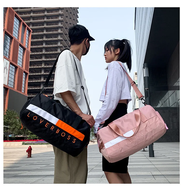 Женская и мужская дорожная сумка для спортзала водонепроницаемая нейлоновая