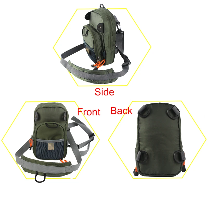 Легкая сумка на талию для ловли нахлыстом Удобная Регулируемая Компактная