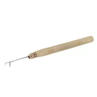 Игла для вязания париков, с деревянной ручкой, 1 шт.
