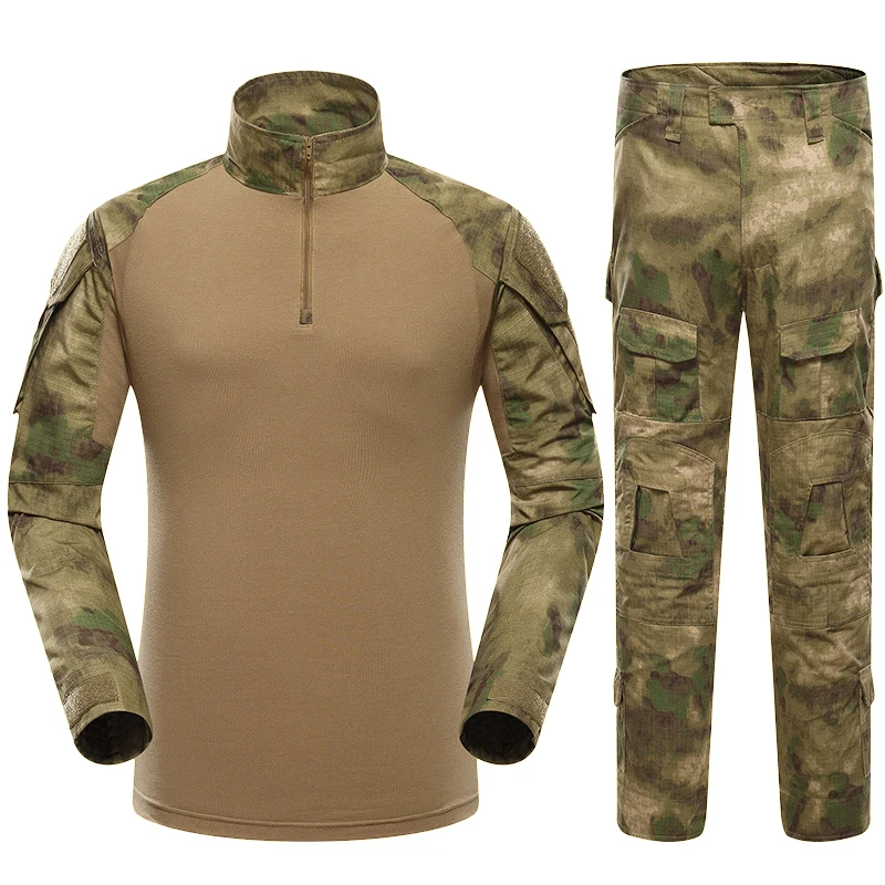 Black US Army Uniform Shirt Pants Tactical Combat Airsoft Hunting Apparel Camo BDU | Спорт и развлечения