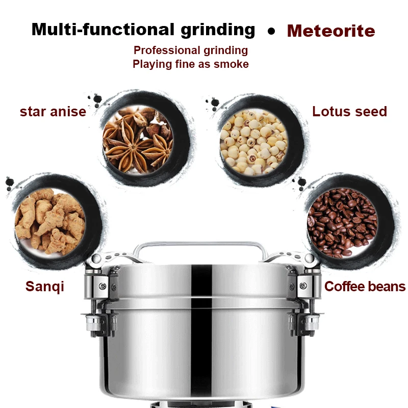 Многофункциональная электрическая кофемолка из нержавеющей стали для домашнего
