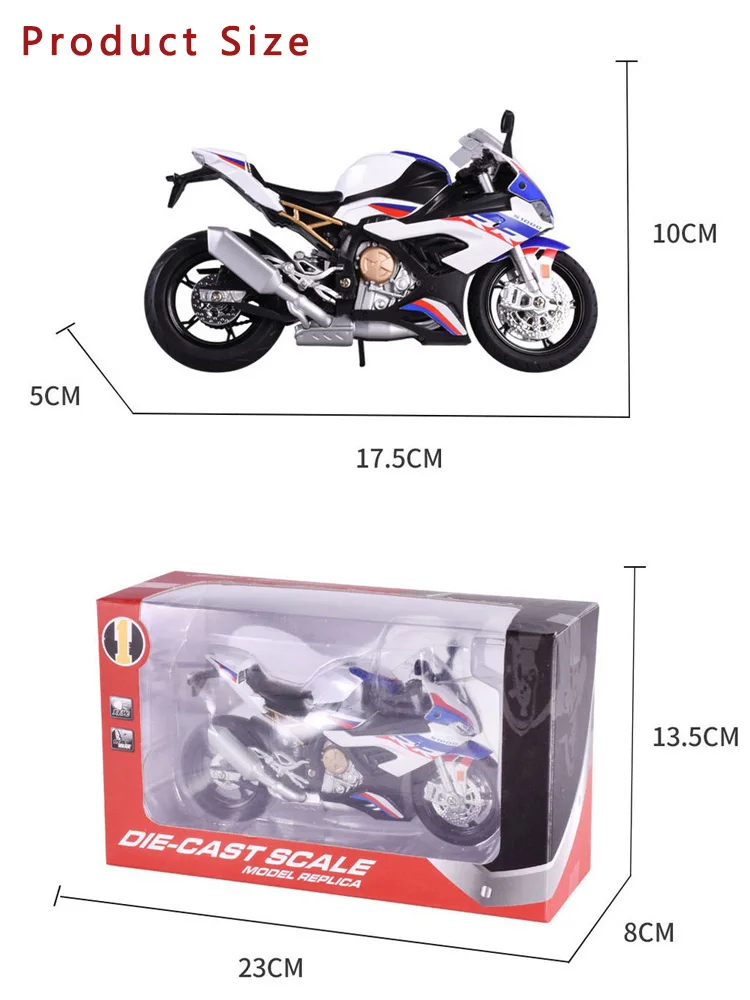 Модель супер Мотоцикла Bmw S1000rr в масштабе 1:12 модель локомотива из сплава