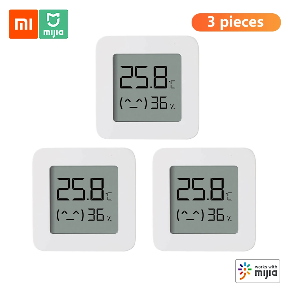 Умный термометр Xiaomi Mijia 2 Bluetooth датчик температуры и влажности цифровой гигрометр