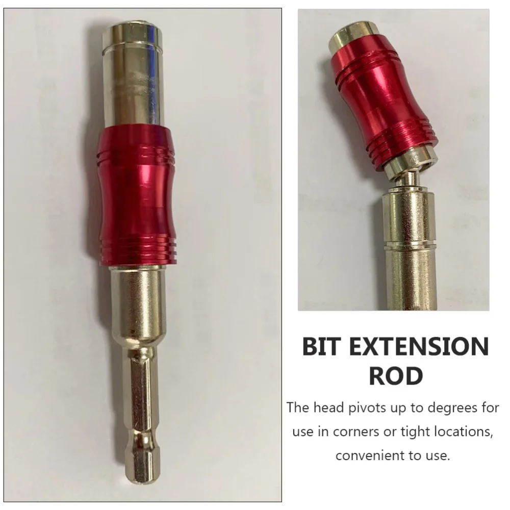 

1/4 Shanks Magnetic Connection Shaft Bit Adapter Rod Pivoting Bit Tip Holder