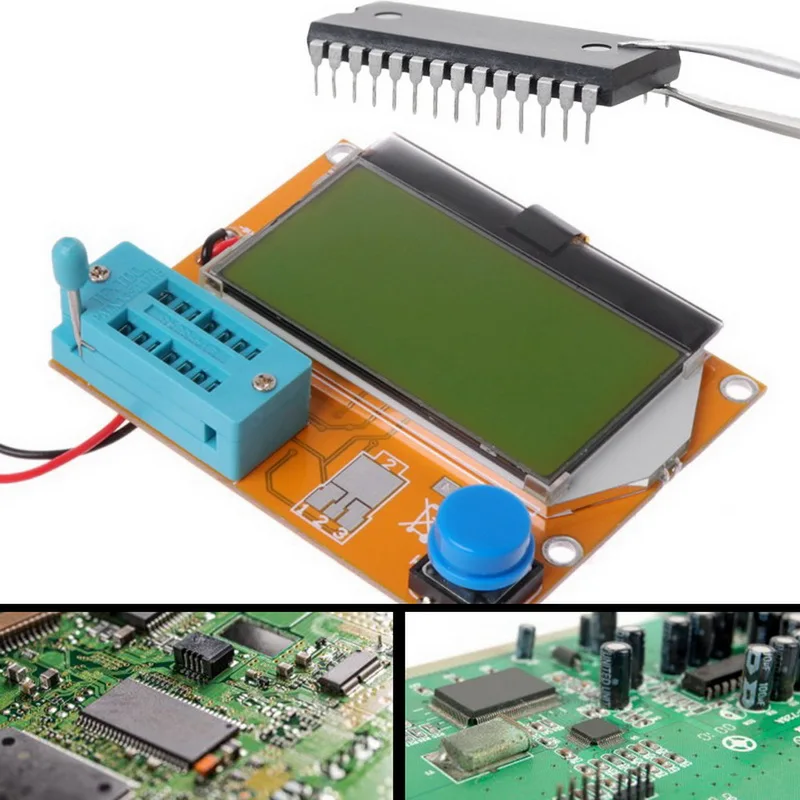 ESR Meter Mega 328 цифровой тестер транзисторов V2.68 ESR-T4 диодный Триод Емкость MOS/PNP/NPN LCR 12864