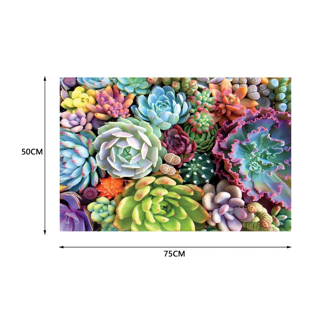 Пазл суккулентные растения 1000 шт для взрослых детей пазл праздничный узор ручная