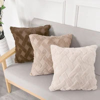 fashion design cushion covers 45x45cm decorative pillow cover for livingroom pillowcase pattern fur plush cushion cover
