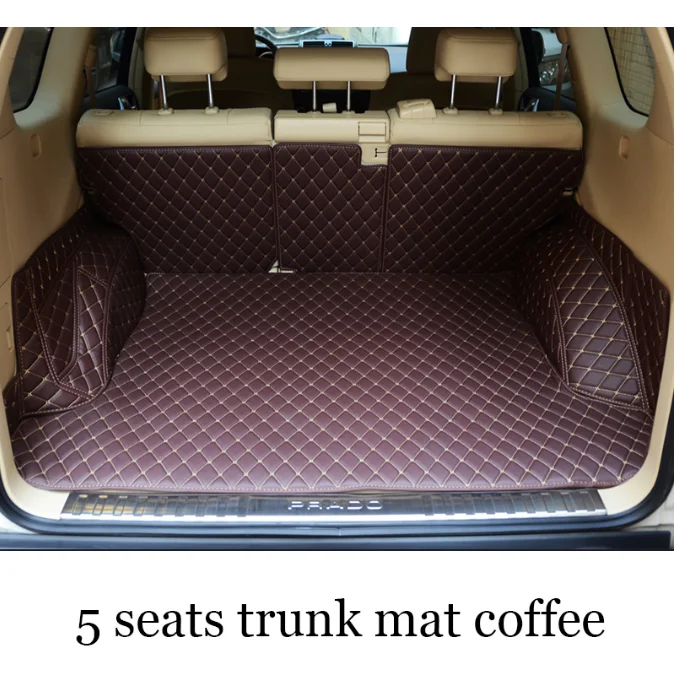 2017 Leather Car Trunk Mat Cargo Liner for Toyota Land Cruiser Prado 2010-2019 2018 2019 Carpet 120 interior accessories | Автомобили и