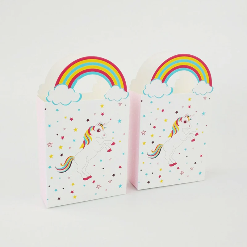 10 шт. Упаковка конфет в виде единорога Подарочная коробка для детского дня