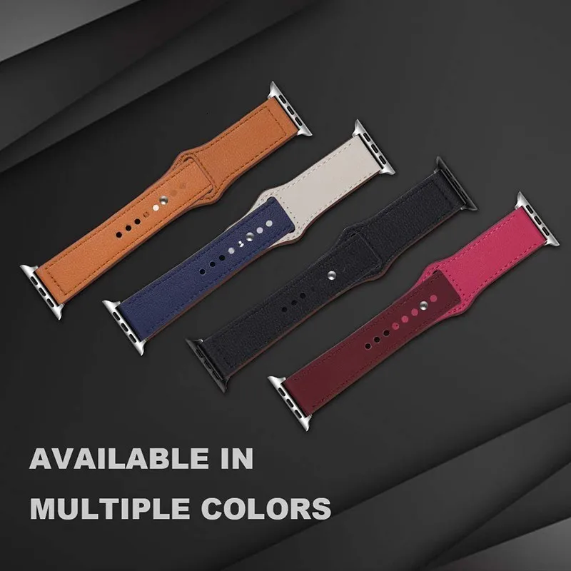 Ремешок из натуральной кожи для Apple Watch band 44 мм 4 3 iwatch 42 мм 38 мм 40 мм pulseira correa браслет умные часы аксессуары петля