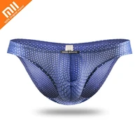 xiaomi 3pcs ice silk underwear mens briefs gauze eyes light breathable comfortable skin friendly thin shorts sexy men underwear