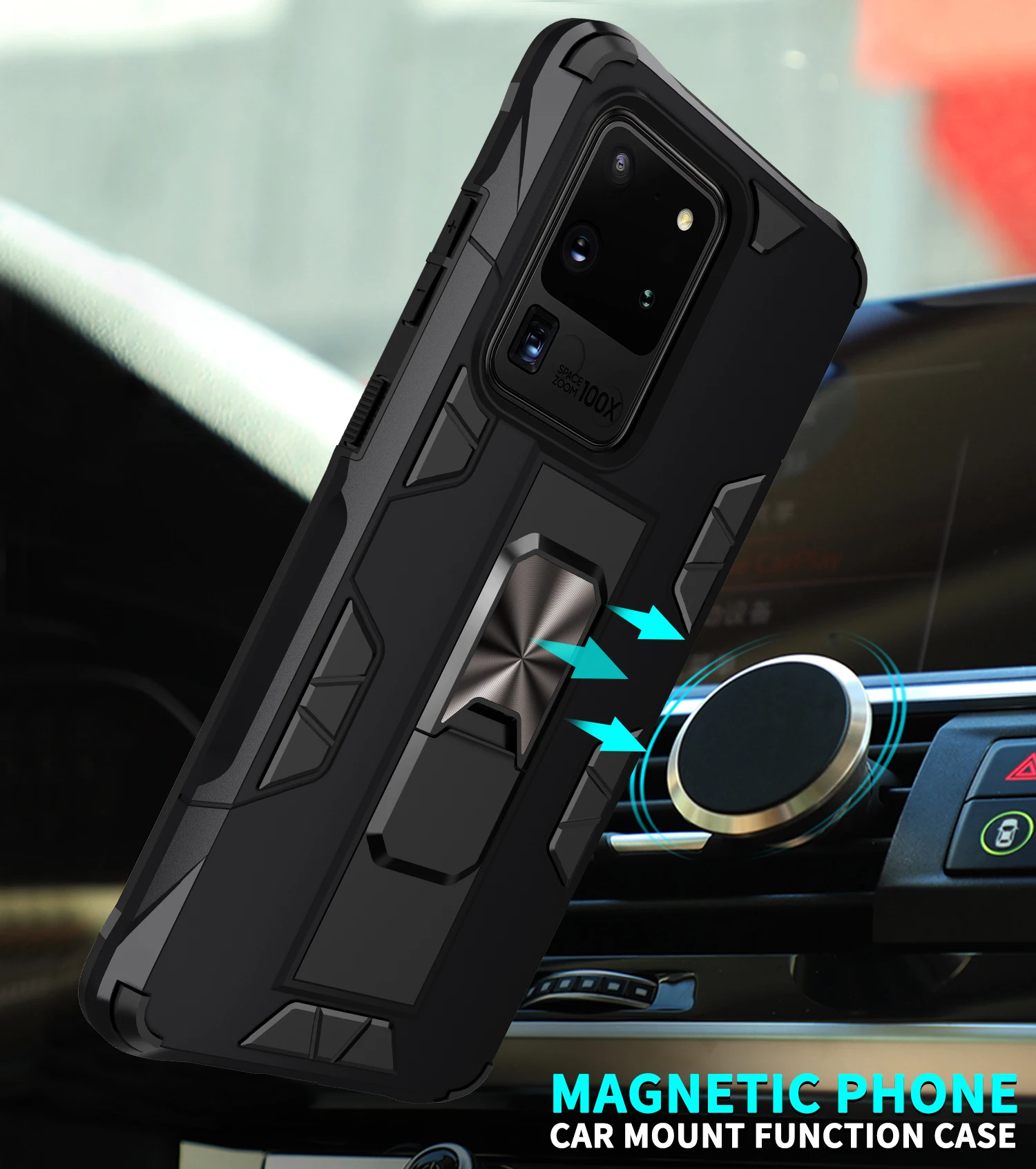 

Phone Case For Samsung Galaxy Note A11 A21S A21 A31 A41 A51 A71 A81 A91 20 S20 S21 FE Plus Ultra 4G 5G Armor Shockproof PC Cover
