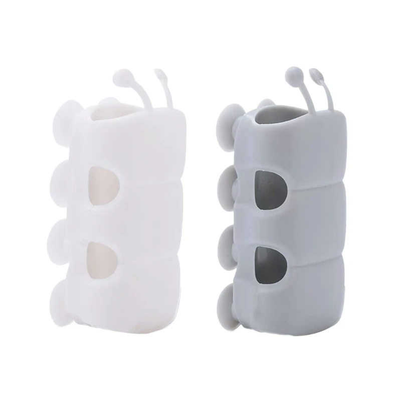 

Useful Wall Mounted Shower Head Holder Punch Free Design with Suction Cup Strong Adsorption Stable 2 Colors to Choose