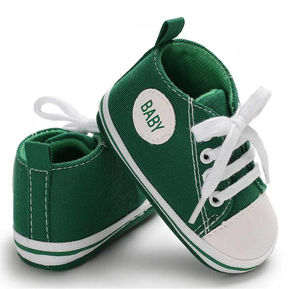 Парусиновые классические спортивные кроссовки для новорожденных обувь первых