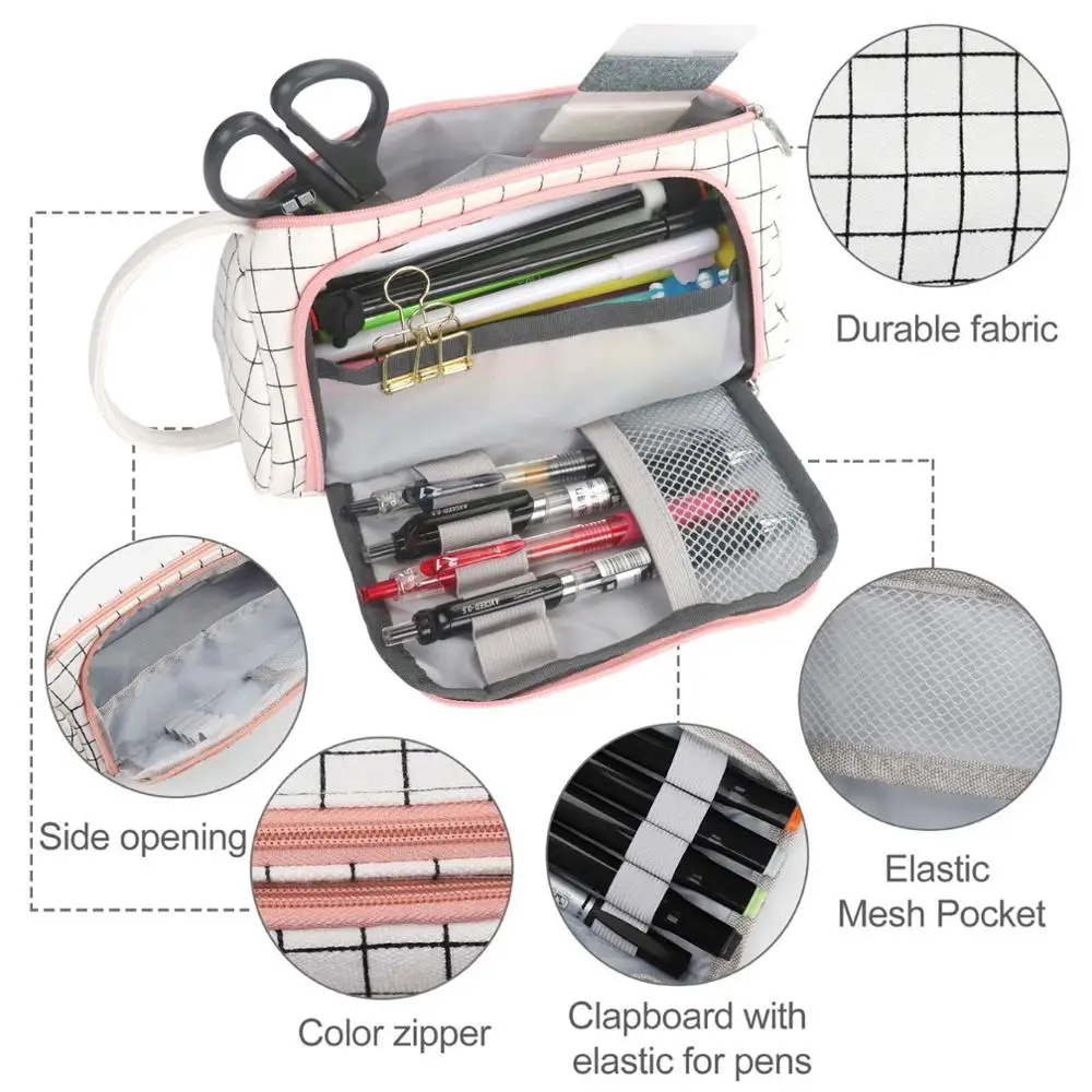 Новый сверхвместительный чехол карандаш для школьной ручки канцелярских