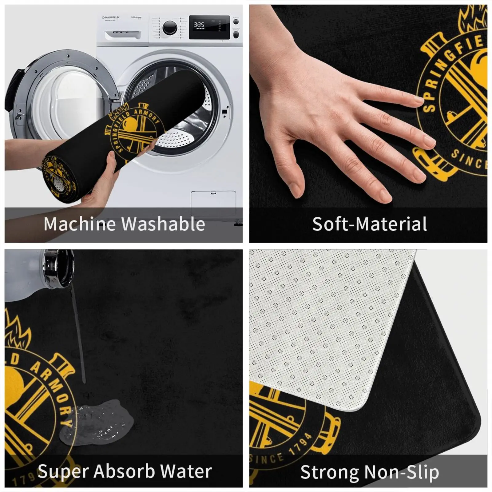 Коврик Janjimu Rk Ori коврик мягкий Спрингфилд Армори Сен-Спрингфилд