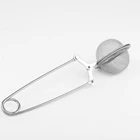 Фильтр для заваривания чая, Нержавеющее ситечко стальной сетчатый шарик, фильтр для чайных листьев, зажим, ложечка-фильтр для чая ситечко для заваривания чая, сфера из нержавеющей стали