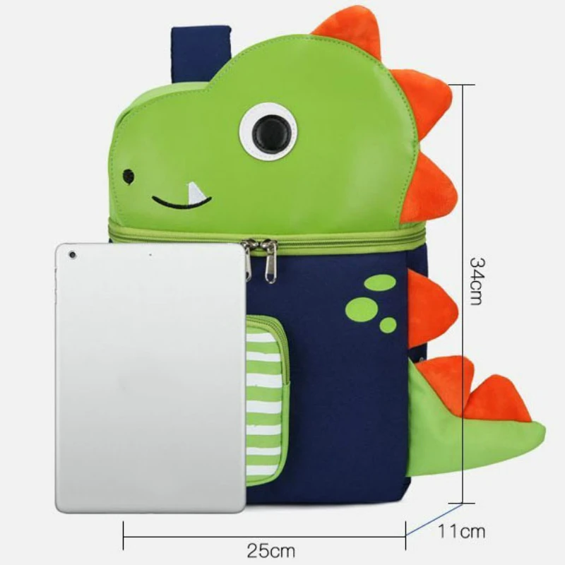 3D Dinosaur Toddler School Bags for Boys Girl Big School Backpack Waterproof Child Kindergarten Anti-lost Kids Cat Toddler Bag