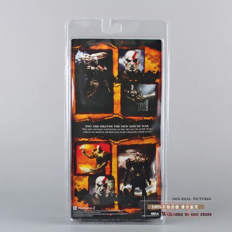 Высокое качество NECA God of War 2 II Кратос в Ares Броня W лезвия 7 &quotПВХ фигурка игрушки