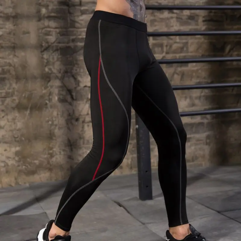 Новые мужские штаны для бега против пота эластичные быстросохнущие спортивные