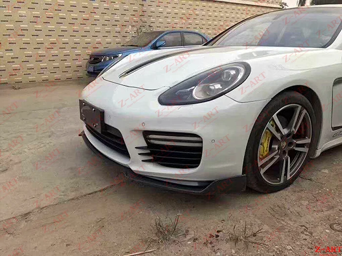 2014-2017 Z-ART для Panamera 970 углеродное волокно передний спойлер передняя губа GTS Turbo